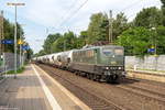 151 124-5 SRI Rail Invest GmbH für EGP - Eisenbahngesellschaft Potsdam mbH mit einem Zementzug in Bienenbüttel und fuhr weiter in Richtung Uelzen.