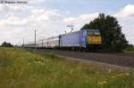 146 519-4 Captrain Deutschland GmbH mit dem InterConnex (X 68904) von Warnemnde nach Leipzig Hbf in Vietznitz. Netten Gru an den Tf! 18.07.2013