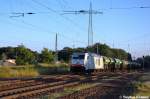 285 111-1 ITL Eisenbahn GmbH mit einem Fcs Ganzzug der ITL in Satzkorn und fuhr in Richtung Priort weiter und am Zugende hing die 437026 (kalt). 04.09.2012