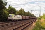 193 784-6 ITL - Eisenbahngesellschaft mbH mit einem ČD Cargo Falls Ganzzug in Friesack und fuhr weiter in Richtung Nauen. 11.08.2018