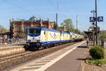 ME 146-18  Burgwedel  (146 518-6) metronom Eisenbahngesellschaft mbH mit der Wagenlok 146 504-6 und einer Dostosgarnitur auf einer Rangierfahrt in Uelzen.