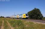 ET 445.101 (445 101-9) ODEG - Ostdeutsche Eisenbahn GmbH als RE2 (RE 37370) von Wismar nach Cottbus in Vietznitz. 20.07.2013