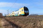 ET 445.113 (445 113-4) ODEG - Ostdeutsche Eisenbahn GmbH als RE4 (RE 62170) von Rathenow nach Jüterbog in Nennhausen. 18.01.2019