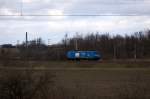 145 030-7 PRESS (145 085-7) kam Lz durch Stendal und war auf dem nach Borstel, um dort einen leeren Holzzug zu holen. 22.02.2014