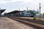 186 110  Rail Magazine  Railpool GmbH für Rurtalbahn Cargo GmbH mit einem Containerzug in Magdeburg-Neustadt und fuhr weiter in Richtung Biederitz. 17.06.2015