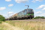 193 738-2 ELL - European Locomotive Leasing für LTE Netherlands B.V. mit einem Kesselzug 'Phenol, geschmolzen' in Nennhausen und fuhr weiter in Richtung Wustermark. 06.07.2021