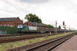 193 248-2 ELL - European Locomotive Leasung für SETG - Salzburger Eisenbahn TransportLogistik GmbH mit einem Holzzug in Großwudicke und fuhr weiter in Richtung Stendal.