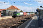 193 284-7 ELL - European Locomotive Leasing für WLC - Wiener Lokalbahnen Cargo GmbH mit einem Containerzug von Ennshafen nach Hamburg-Altenwerder in Bienenbüttel. 05.09.2017