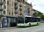 (236'986) - transN, La Chaux-de-Fonds - Nr. 231/NE 195'231 - Mercedes am 6. Juni 2022 beim Bahnhof Neuch�tel