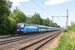 193 297-9  Seppl  ELL - European Locomotive Leasing für ČD - České dráhy a.s. mit dem EC 177  Johannes Brahms  von Hamburg-Altona nach Praha hl.n. in Friesack. 07.07.2018